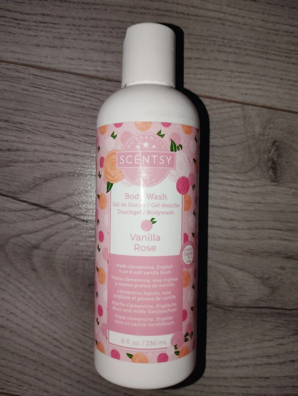 Scentsy Vanilla Rose Body Wash 8 Fl Oz New Sealed Bottle